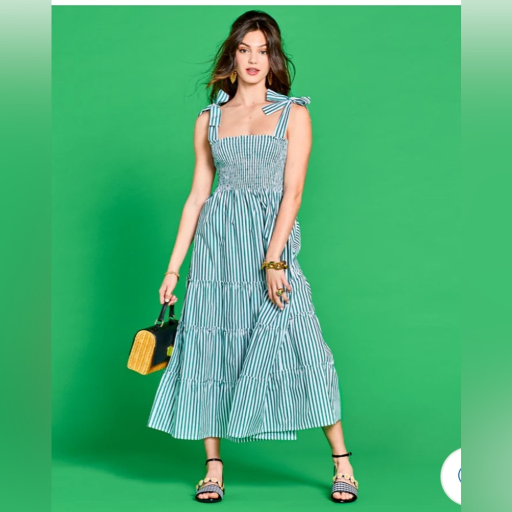 Maxwell and Geraldine The Brooke Striped Midi Dress
